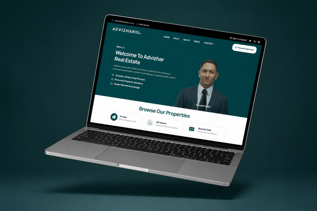 WebHat Design Project - Advizhar Real Estate